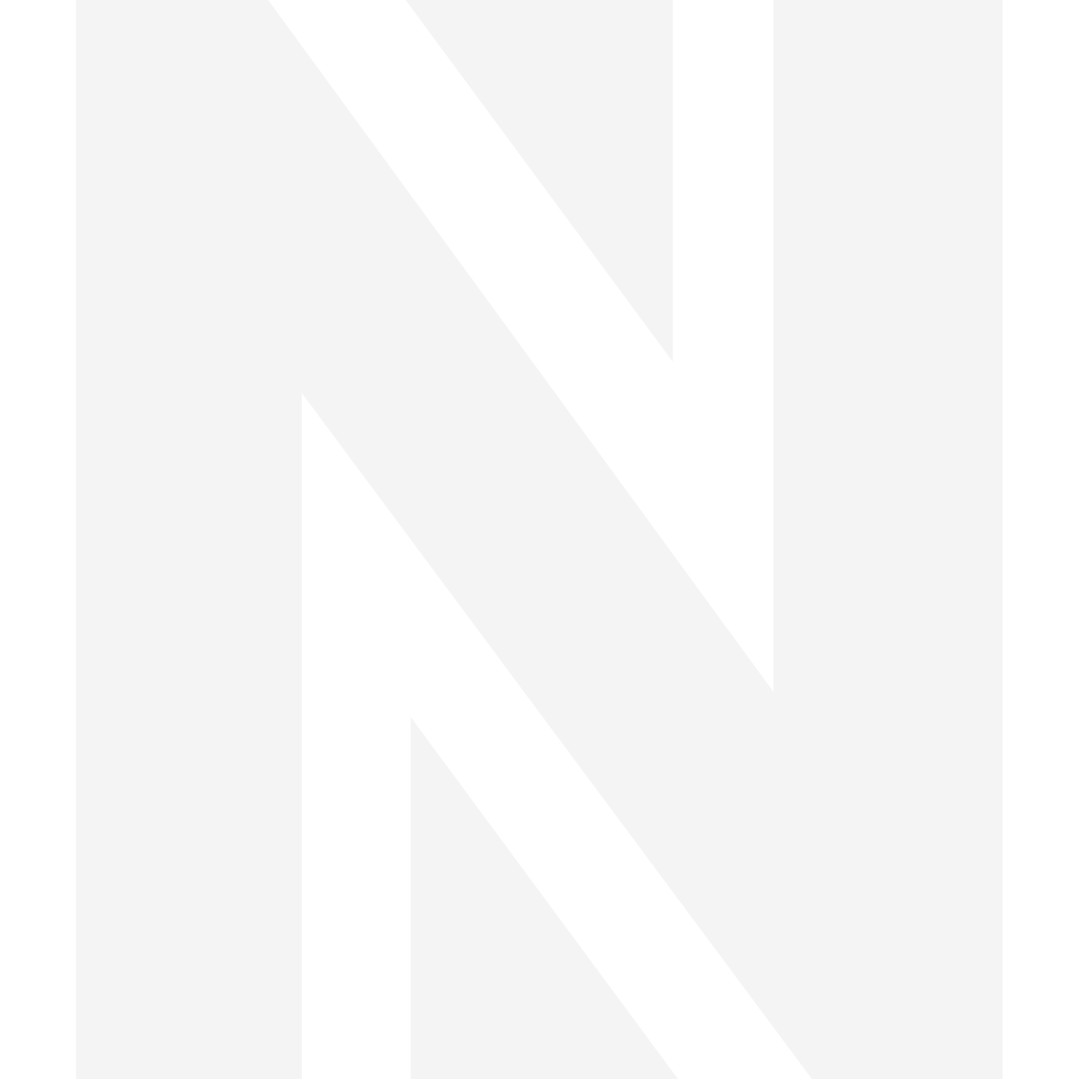 Noord Creative Studio Logo Icoon wit