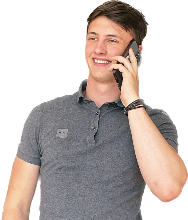 Duncan van den Noord met telefoon